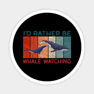 Funny Whale Watching Sea Mammal Magnet